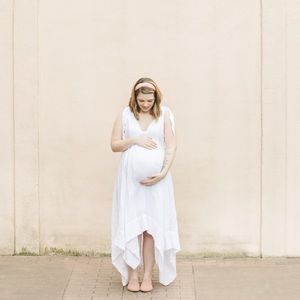 Free People White Flowy Maxi Dress self tie straps